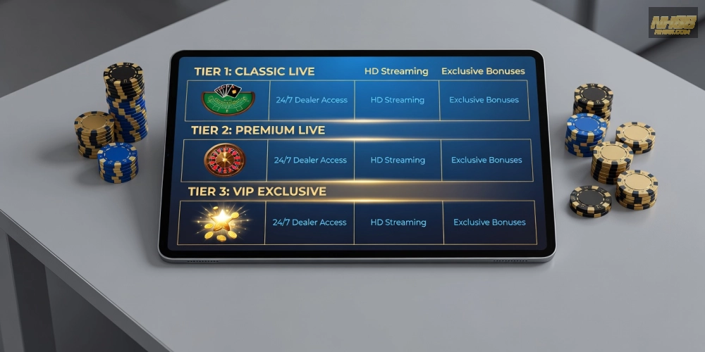 Bảng giá chi tiết các gói dịch vụ live casino online nh88 cập nhật 2025