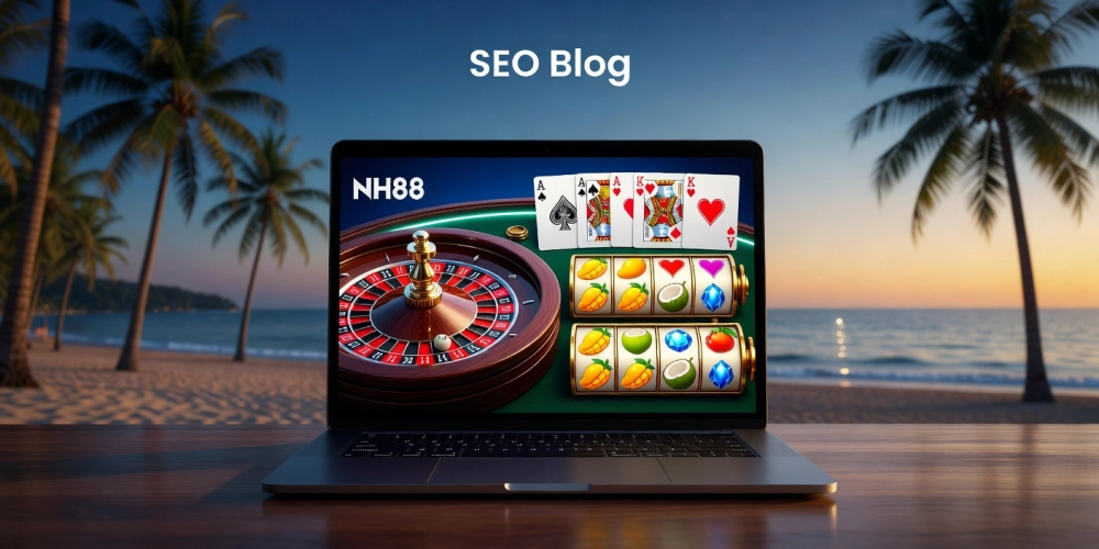 Minh họa khái niệm casino da nang nh88 với không gian chơi bài hiện đại và an toàn